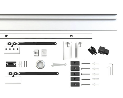 Set feronerie pentru uși glisante cu accesorii
