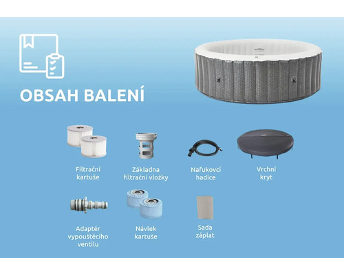 Jacuzzi gonflabil MSPA Comfort Ottoman pentru 6 persoane | HORNBACH