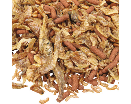 Hrană pentru acvariu cu creveți și batoane de hrană