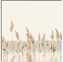 Tablou decorativ de perete cu motiv de stuf pentru spații de locuit