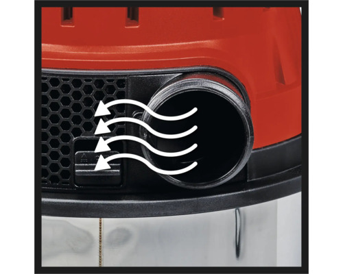 Prim-plan cu aspirator cu funcție de suflare