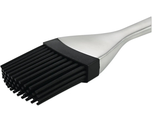 Pensulă de grătar din silicon cu mâner din oțel inoxidabil