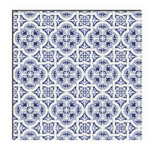 Faianță cu decor albastru