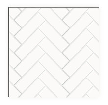 Placă albă cu model herringbone pentru placarea pereților și a podelelor
