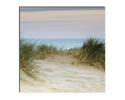 Tablou de perete cu o imagine cu nisip, iarbă și mare