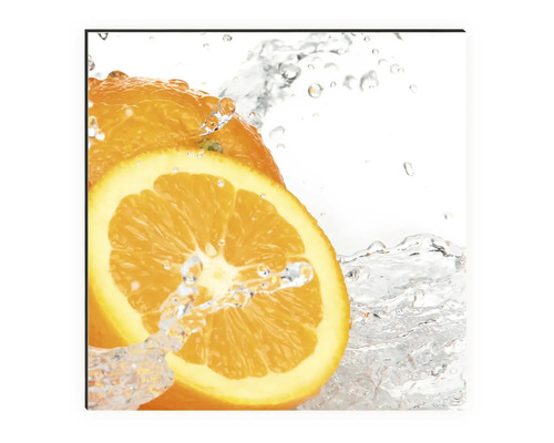 Placă decorativă cu portocale în apă
