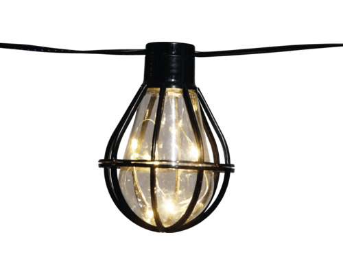 Șir decorativ de lumini cu o singură lampă cu colivie