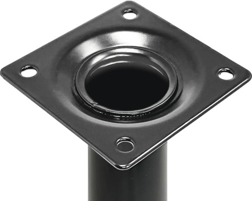 Placă de fixare metalică a piciorului mesei cu patru găuri pentru montaj