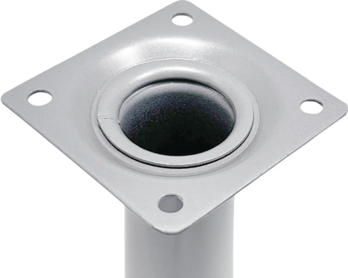 Picior de mobilă din metal cu placă de montaj