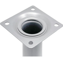 Fixare picior de masă din metal cu placă de montaj și niplu de țeavă