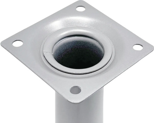 Fixare picior de masă din metal cu placă de montaj și niplu de țeavă