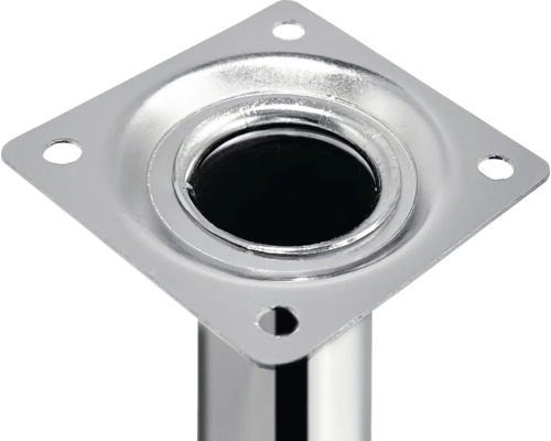 Picior metalic pentru mobilă cu placă de montaj