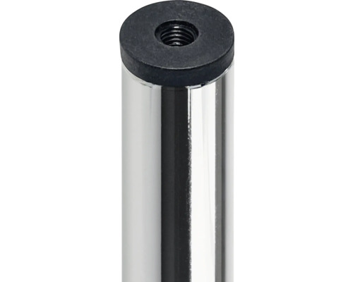 Detalii picior de mobilă cromat cu inserție filetată