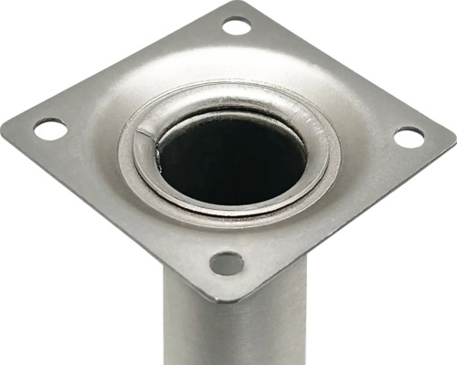 Picior de mobilă metalic cu placă de fixare