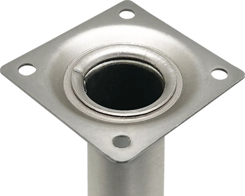 Picior de mobilă metalic cu placă de fixare