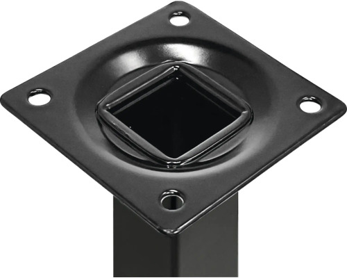 Placă de fixare a piciorului de masă metalică cu patru găuri