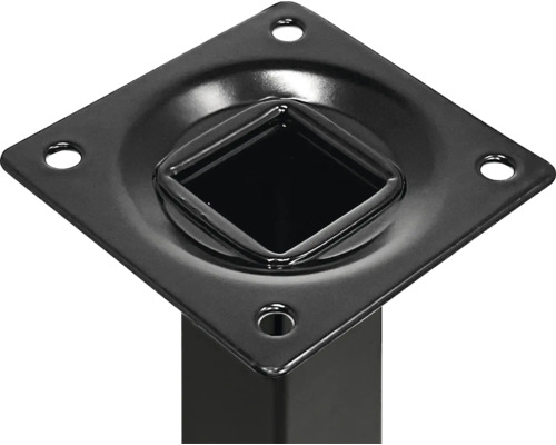 Placă de fixare a piciorului de masă cu patru găuri pentru șuruburi