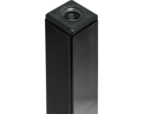 Picior de masă negru din metal cu filet