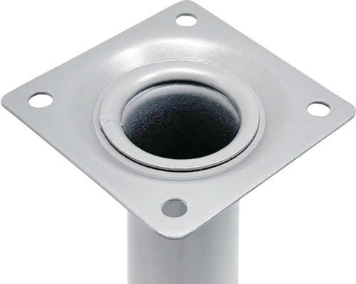 Placă metalică de fixare a piciorului de masă cu patru găuri pentru fixare