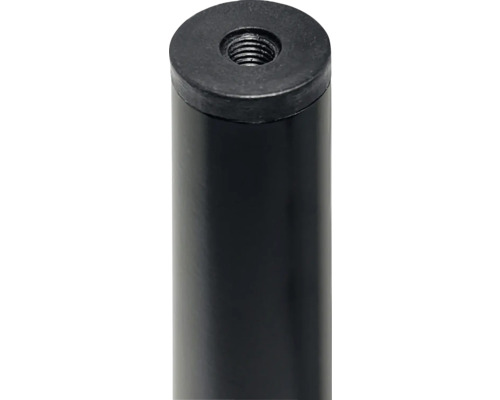 Tub metalic negru cu filet interior