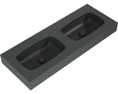 Chiuvetă dublă din minerale turnate pentru baie