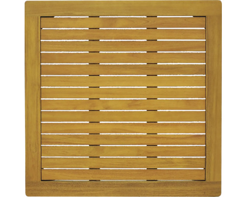 Blat de masă pătrat din șipci de lemn