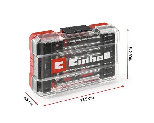Set burghie și biți Einhell cu dimensiuni
