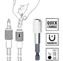 Portbit cu funcție de schimbare rapidă și efect magnetic