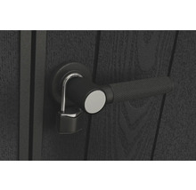 Ușă cu mâner și lacăt