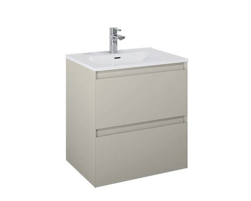 Dulap inferior pentru lavoar cu două sertare, lavoar și robinet