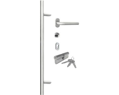 Set de feronerie pentru uși cu mâner, broască și chei