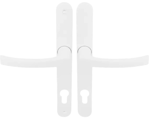 Două mânere albe pentru uși de interior