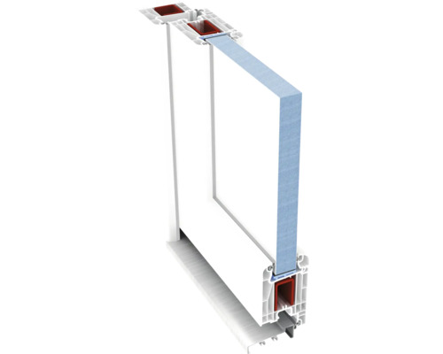 Profil ramă fereastră în secțiune transversală