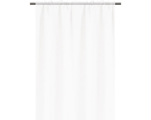 Perdea cu sistem de prindere cu bandă de încrețire pe o bară