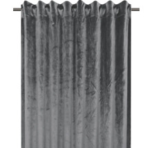 Cortină gri cu prindere cu bride