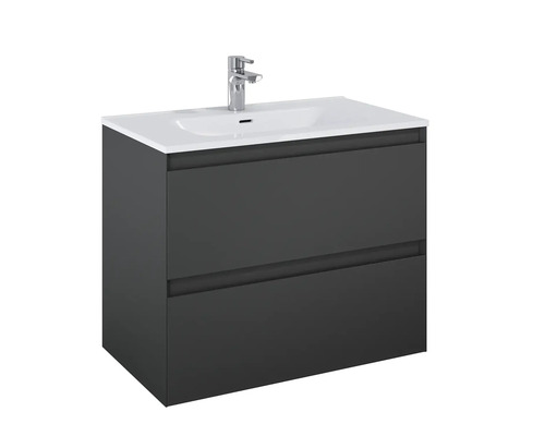 Dulap de bază pentru lavoar cu două sertare și lavoar, precum și baterie