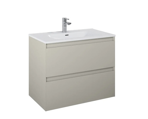 Dulap de bază pentru lavoar cu două sertare și lavoar aplicat