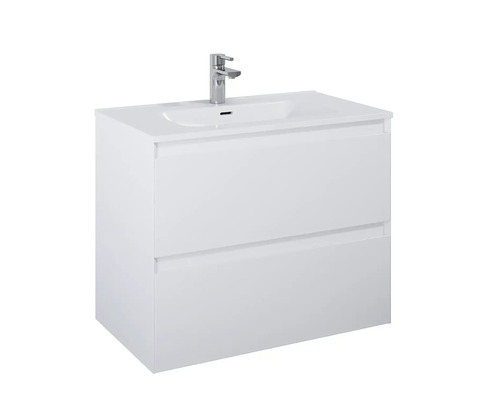 Dulap inferior de lavabo cu două sertare și lavabo aplicat