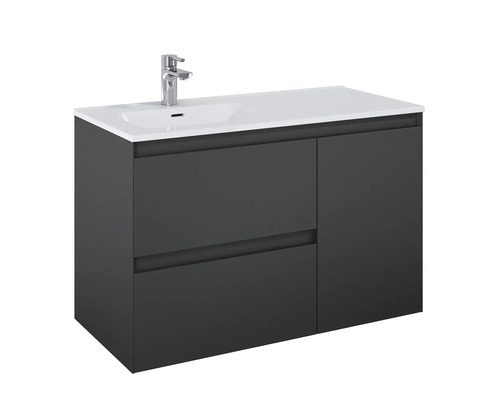 Dulap de bază pentru lavoar cu lavoar și robinet