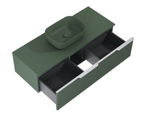 Mobilier de lavoar cu lavoar aplicat și sertare