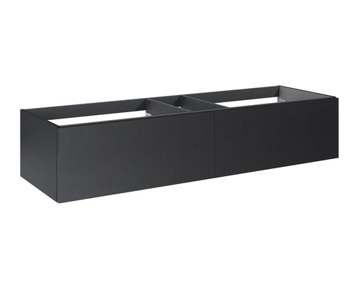 Dulap sub lavoar antracit cu două uși