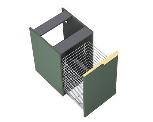 Dulap de bucătărie cu coș de sârmă extractibil