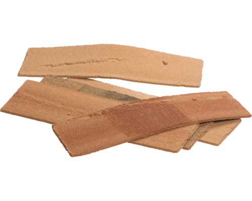 Mai multe plăci de clincher pentru coș de fum din argilă