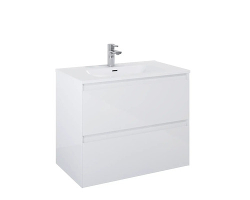 Dulap de bază pentru lavoar cu două sertare și lavoar