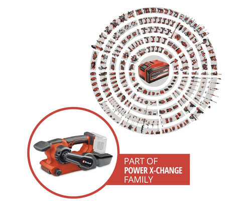 Prezentare a familiei Power X-Change cu logo-ul Einhell
