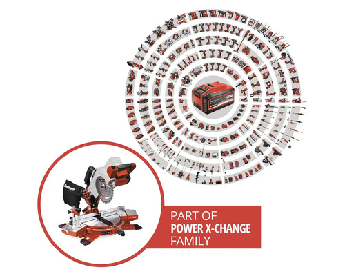 Familia Einhell Power X-Change cu ferăstrău circular de debitat