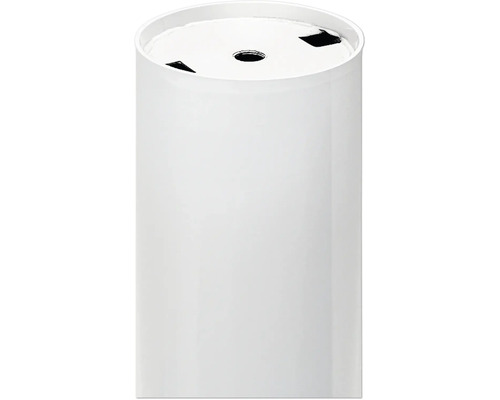 Cutie poștală rotundă albă din oțel