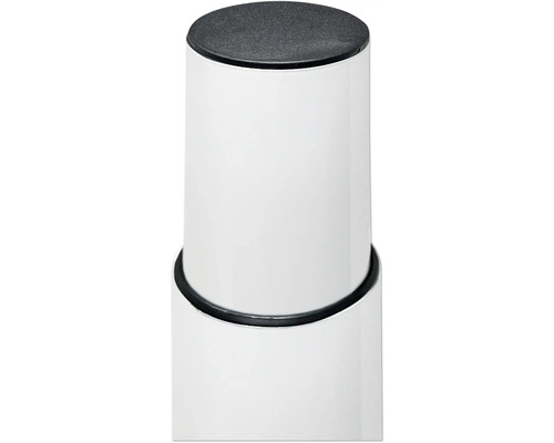 Recipient alb cu capac închis la culoare