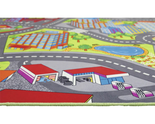 Covor de joacă cu motiv urban și design stradal