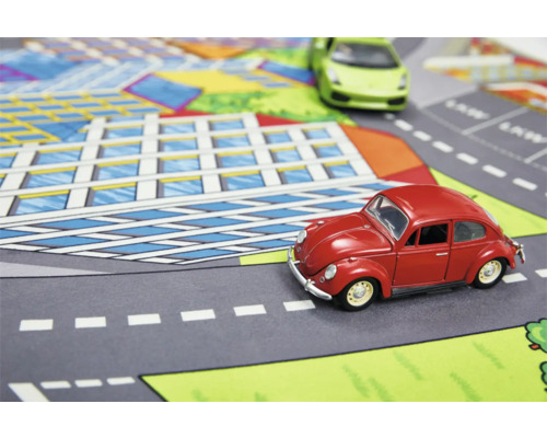 Covor de joacă cu model de străzi și mașinuțe